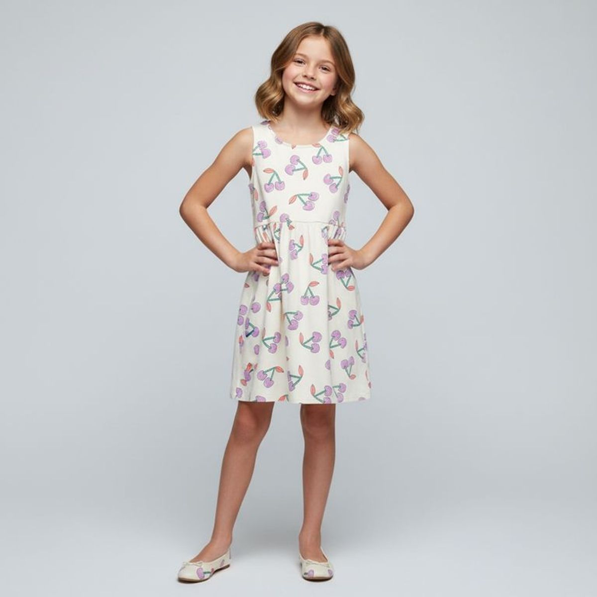 YAMP - Vestido para Niña de Algodón Yamp