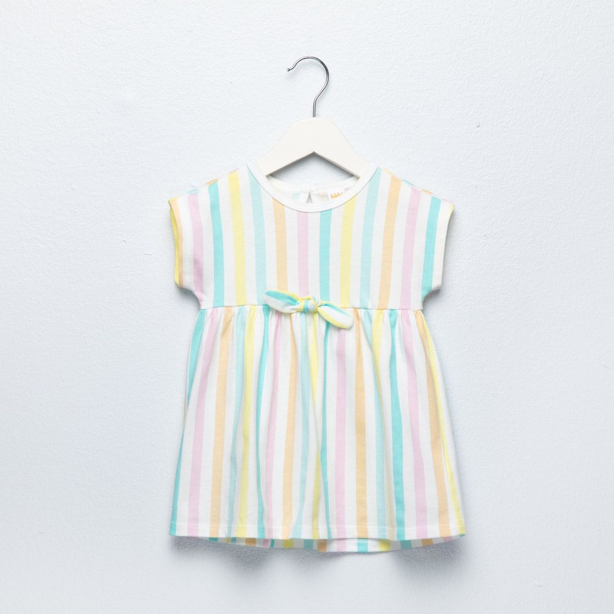 YAMP - Vestido para Bebé niña Manga corta de Algodón Yamp