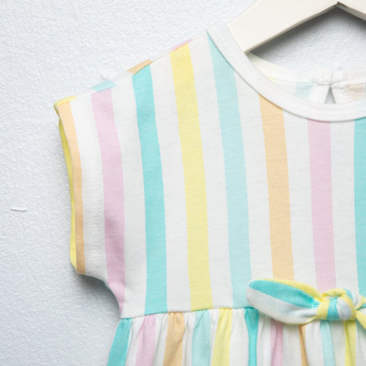 YAMP - Vestido para Bebé niña Manga corta de Algodón Yamp