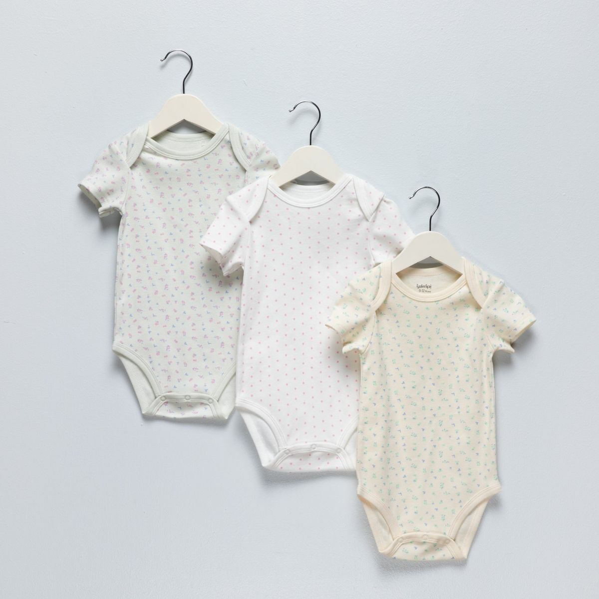 YAMP - Bodies para Bebé niña Pack de 3 unidades de Algodón Yamp