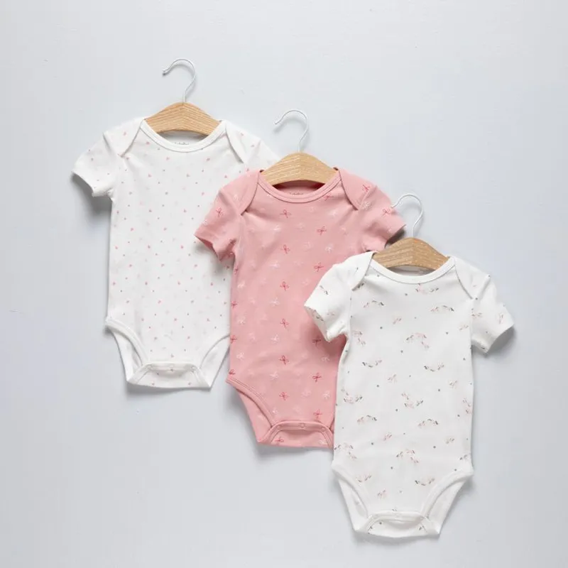 YAMP - Bodies para Bebé niña Pack de 3 unidades de Algodón Yamp