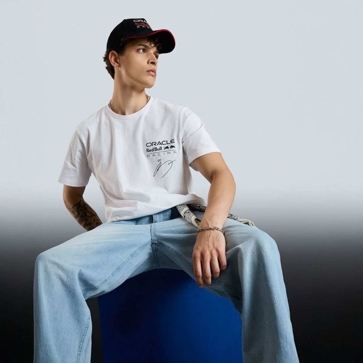 REDBULL - Camiseta Manga Corta de Algodón Oracle Red Bull Racing