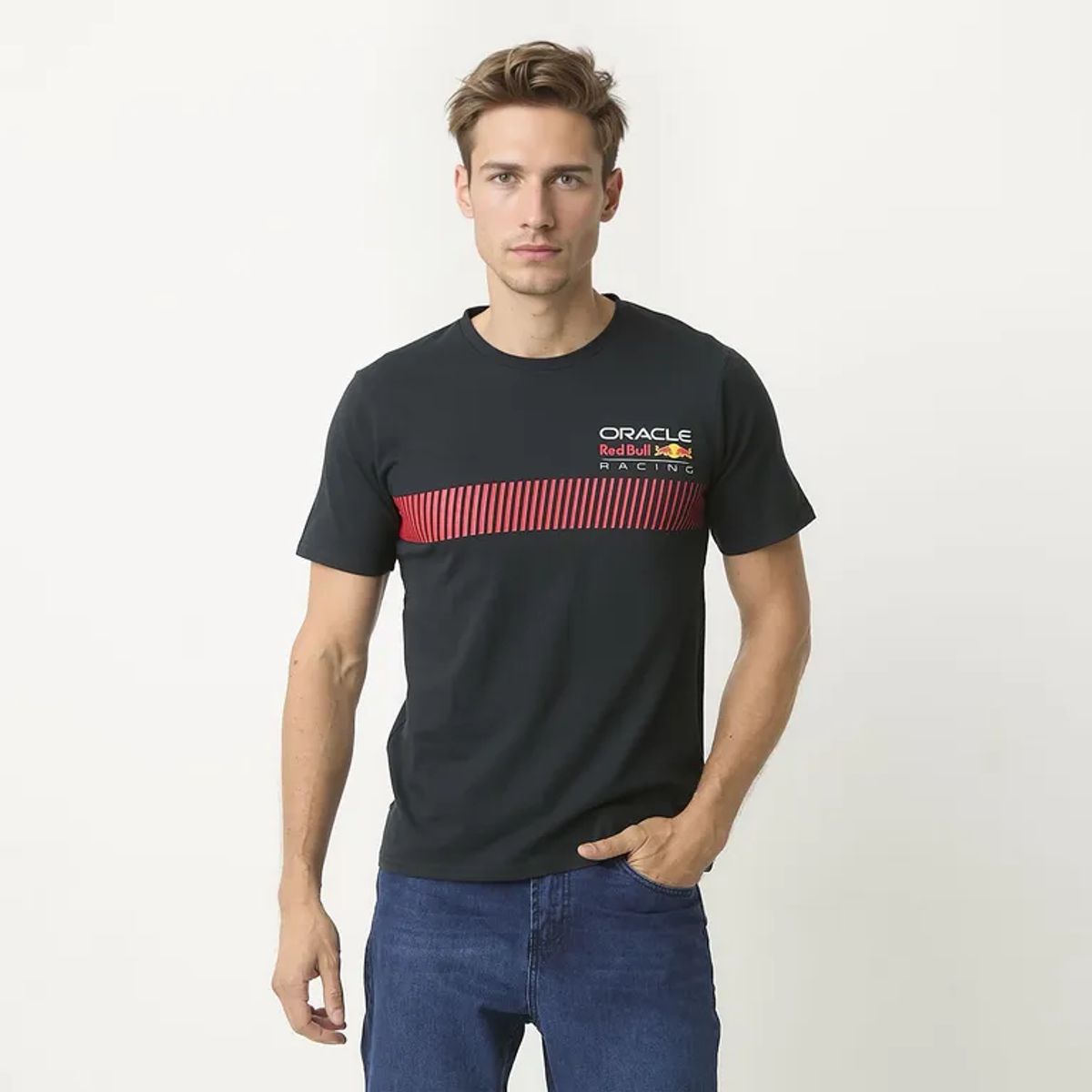REDBULL - Camiseta Manga Corta de Algodón Oracle Red Bull Racing