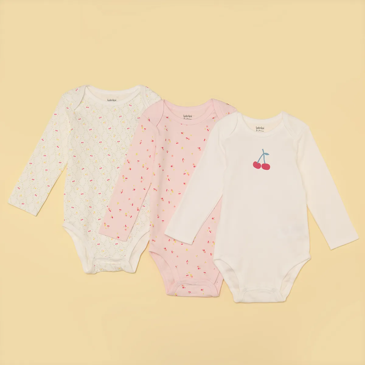 YAMP - Bodies para Bebé niña Pack de 3 unidades de Algodón Yamp