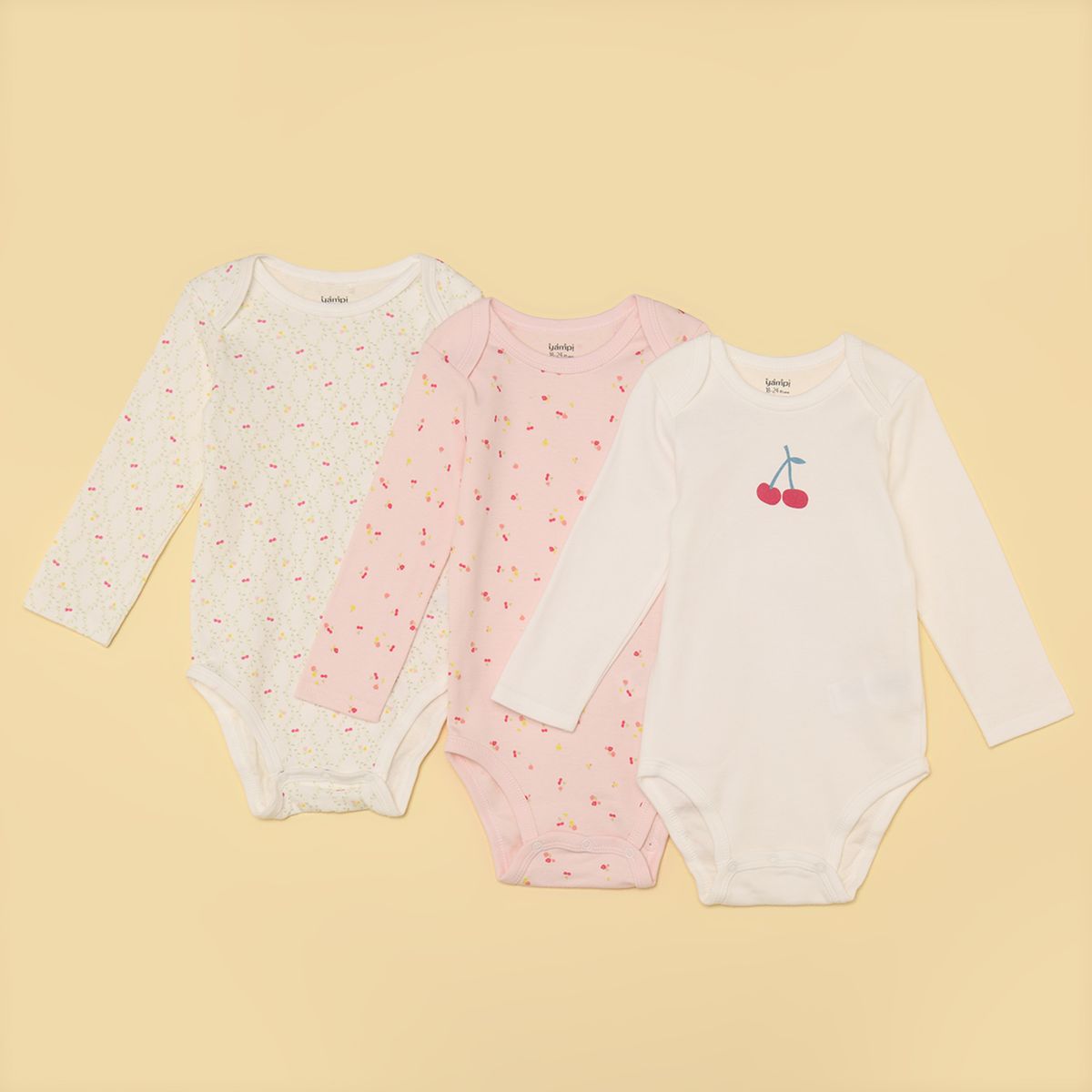 YAMP - Bodies para Bebé niña Pack de 3 unidades de Algodón Yamp
