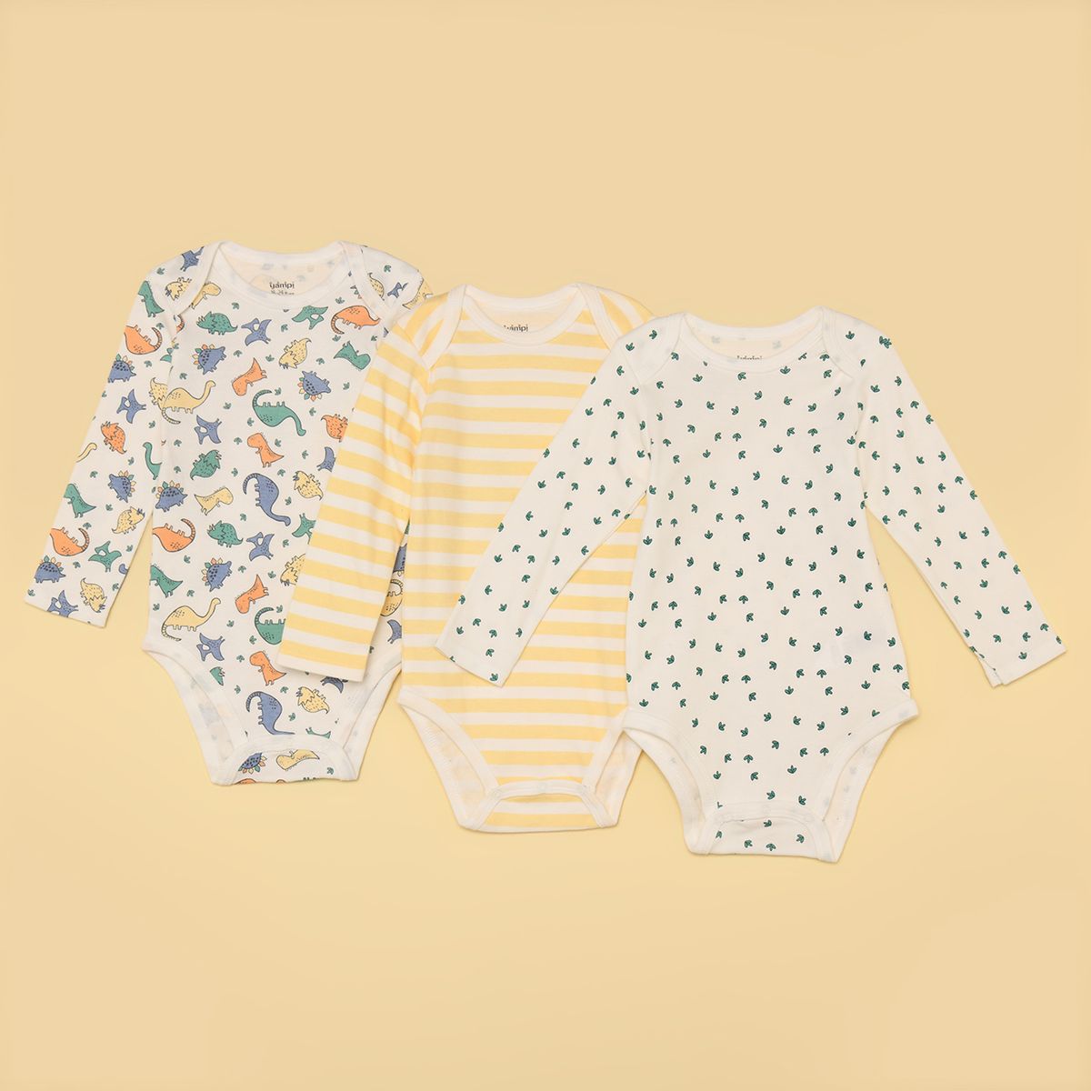 YAMP - Bodies para Bebé niño Pack de 3 unidades de Algodón Yamp