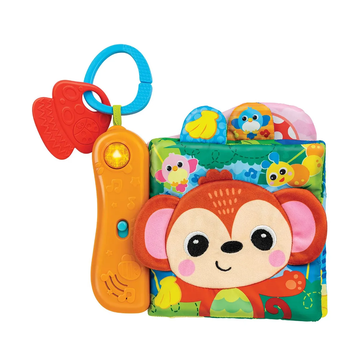 WINFUN - Juguete para bebé didáctico Winfun: Libro sensorial animales de la jungla