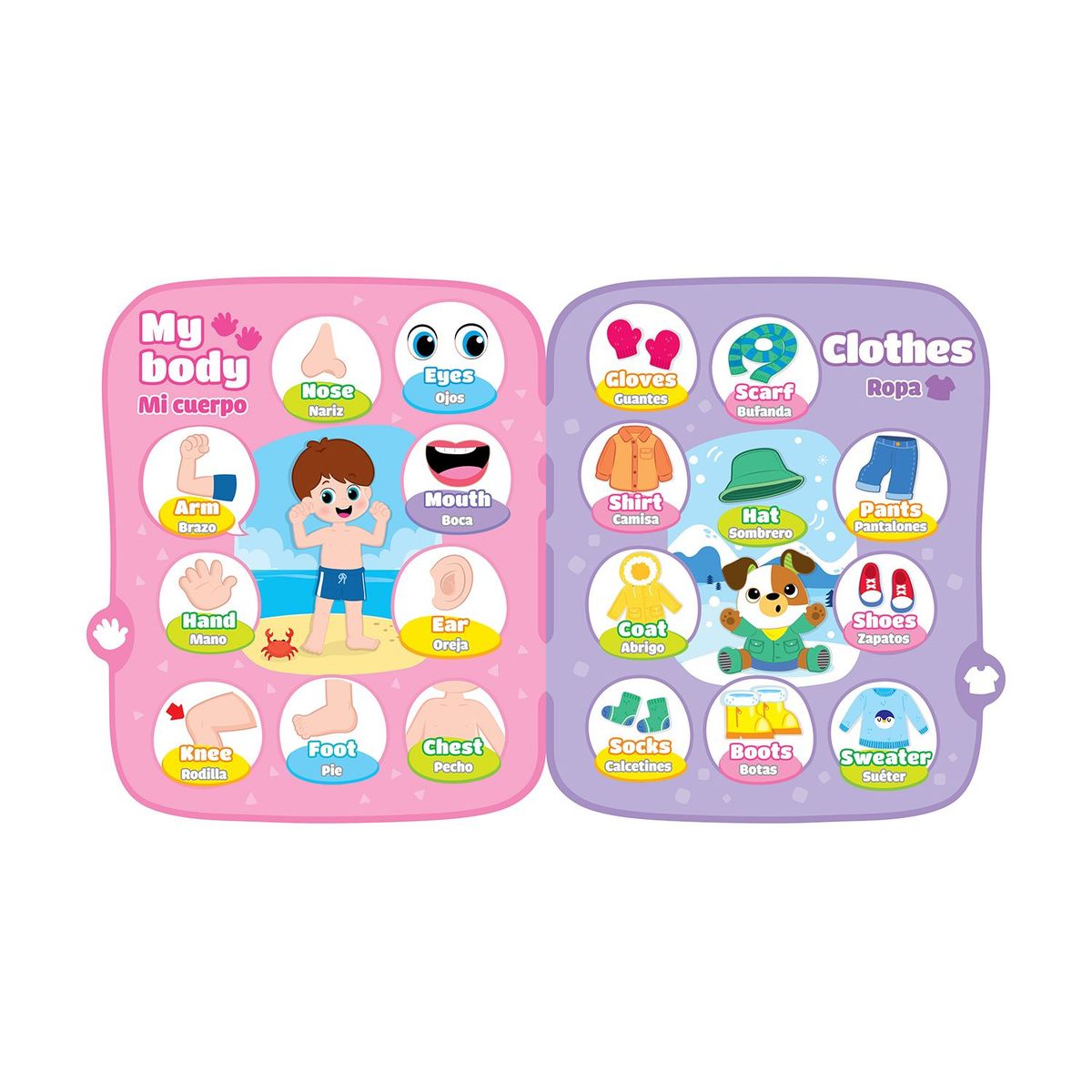 WINFUN - Juguete para bebé didáctico Winfun: Libro de aprendizaje mis primeras palabras