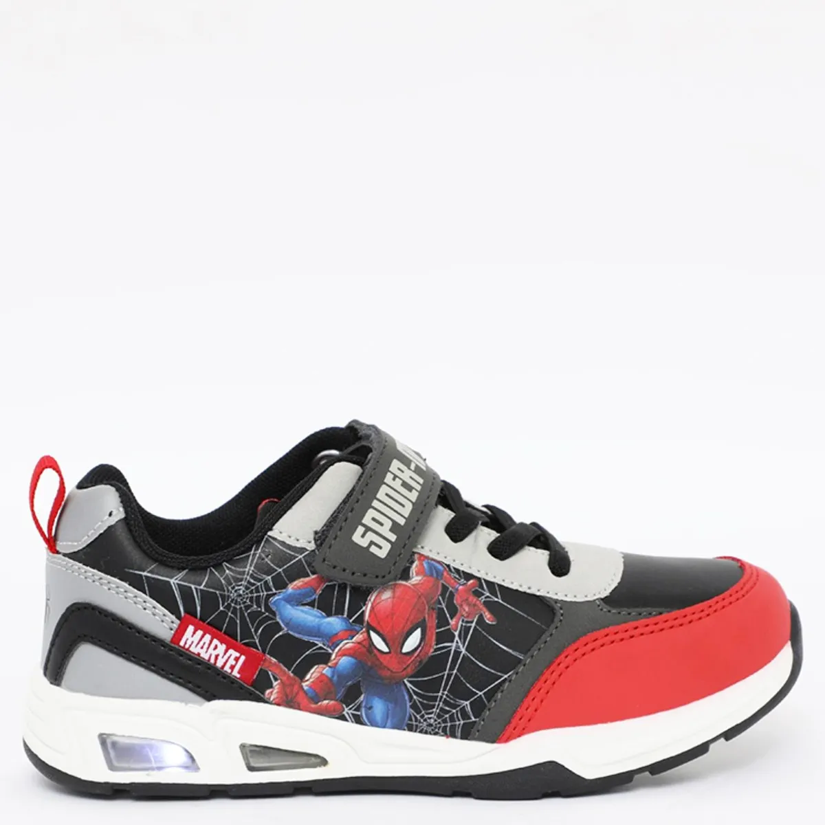 MARVEL - Tenis con luces Spiderman L Luz K Marvel Niño con Velcro