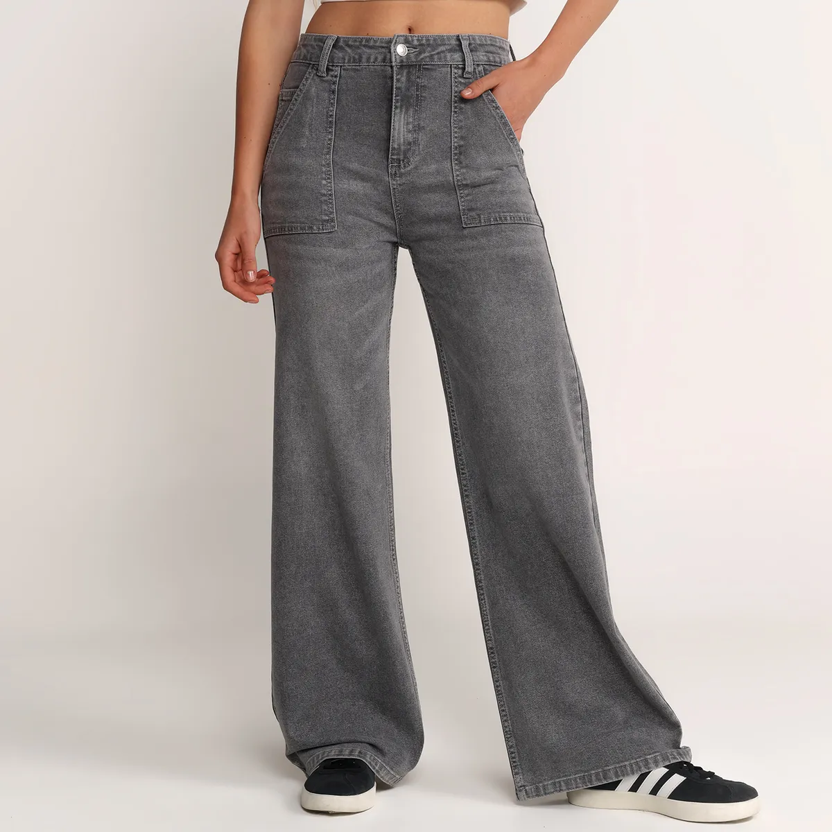 SYBILLA - Jean Super Wide leg Mujer Tiro bajo Sybilla 