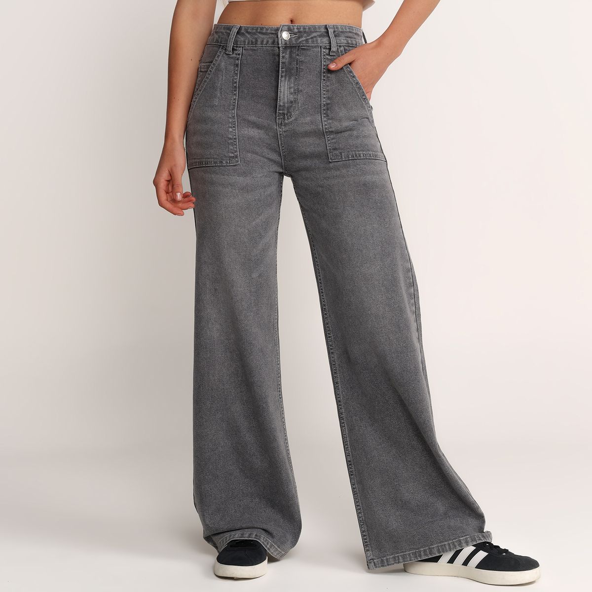 SYBILLA - Jean Super Wide leg Mujer Tiro bajo Sybilla 