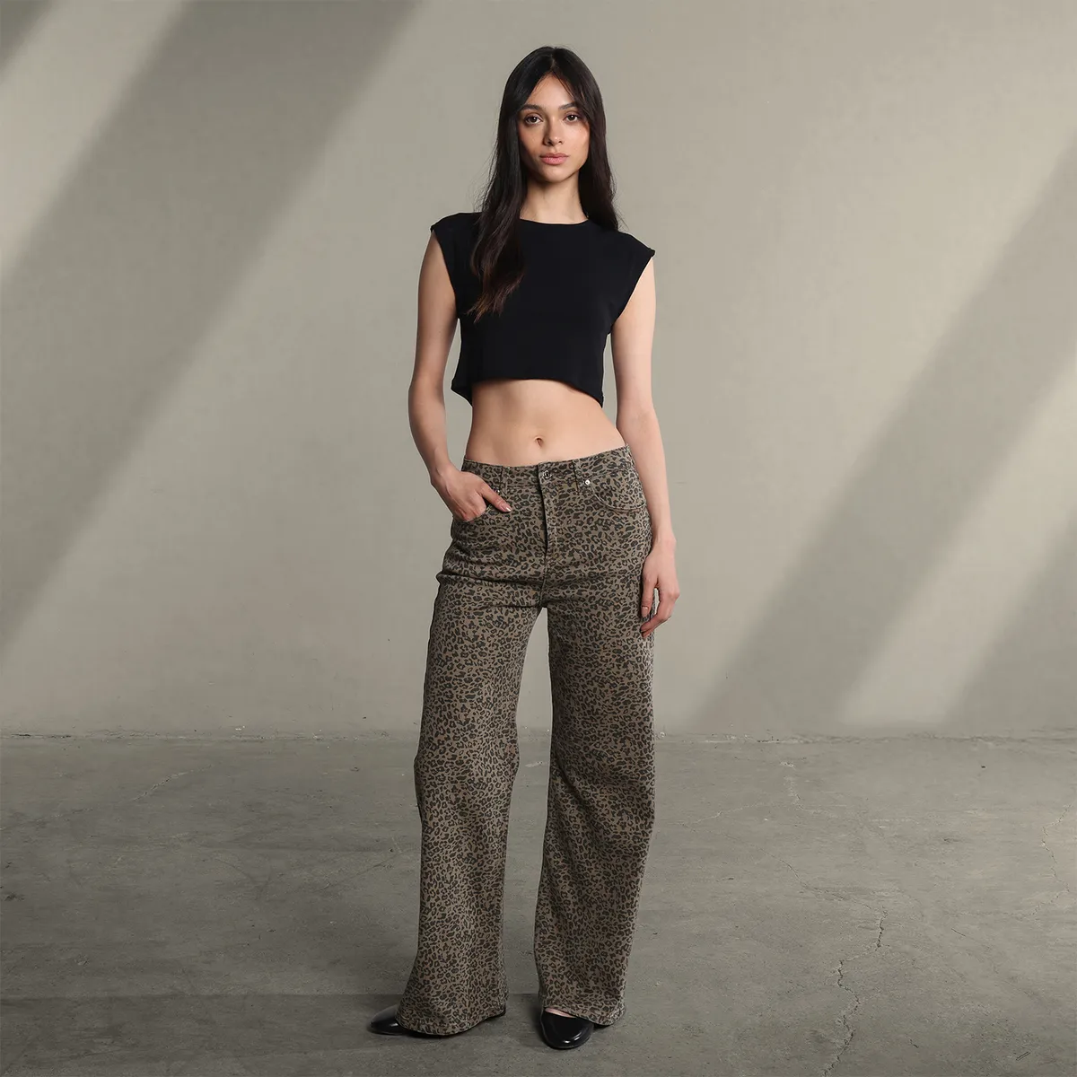 SYBILLA - Jean Super Wide leg Mujer Tiro bajo Sybilla 