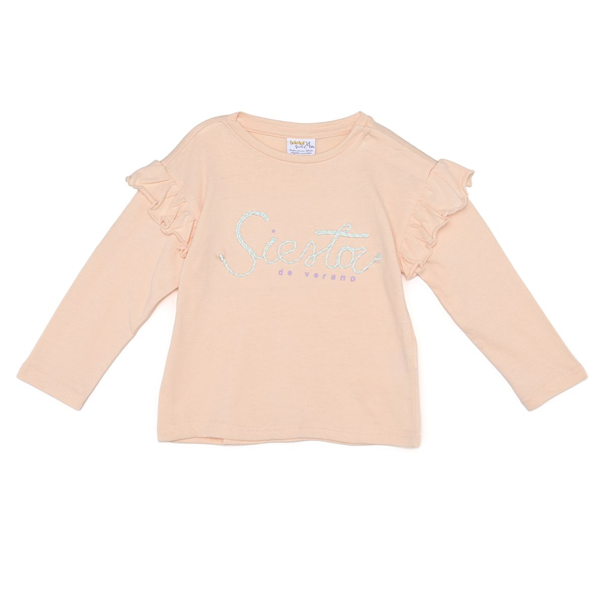 YAMP - Camiseta manga larga Para Bebé niña de Algodón Yamp