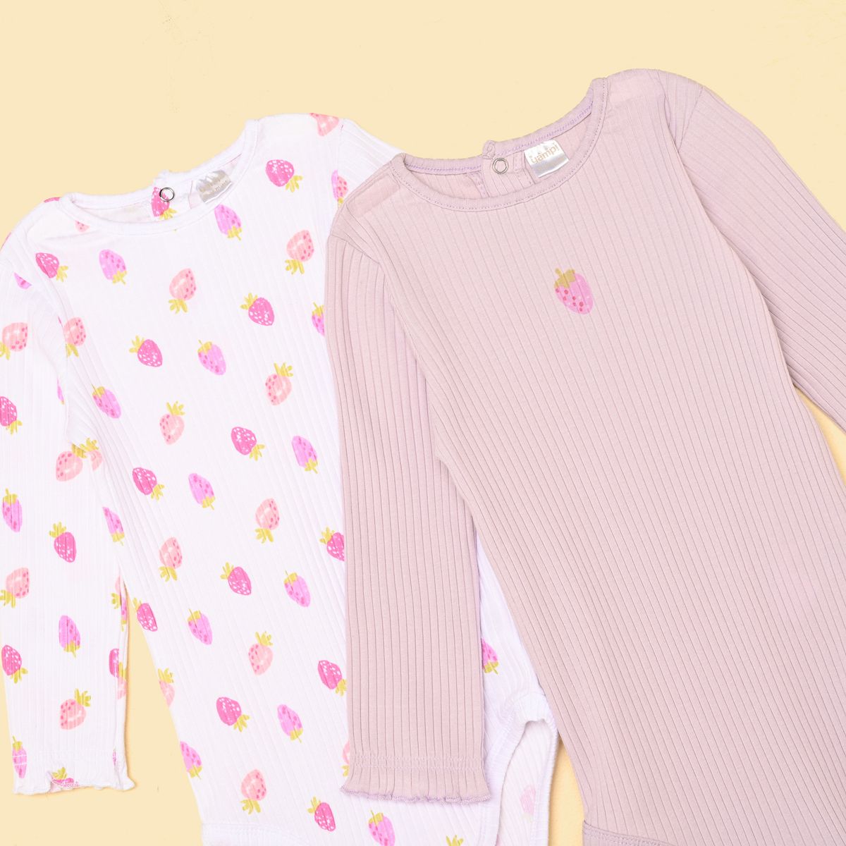 YAMP - Bodies Para Bebé niña Pack de 2 unidades Manga larga de Algodón Yamp