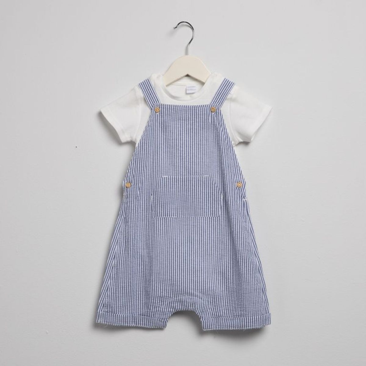 YAMP - Sets Jardinera + Body manga corta para Bebé niño en Algodón Yamp