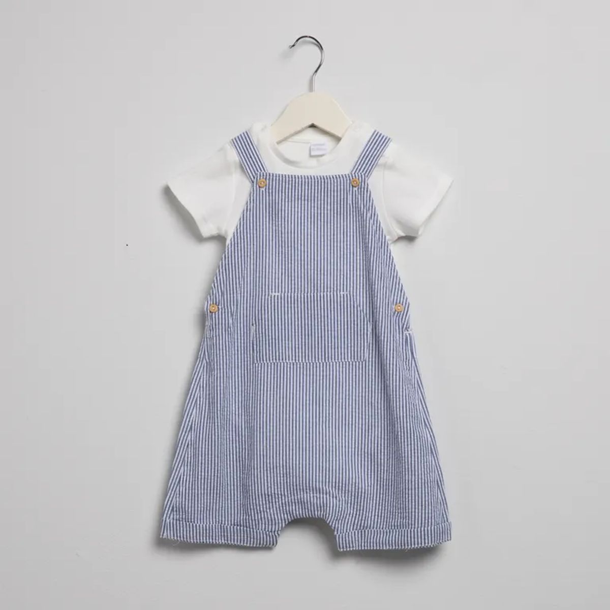 YAMP - Sets Jardinera + Body manga corta para Bebé niño en Algodón Yamp