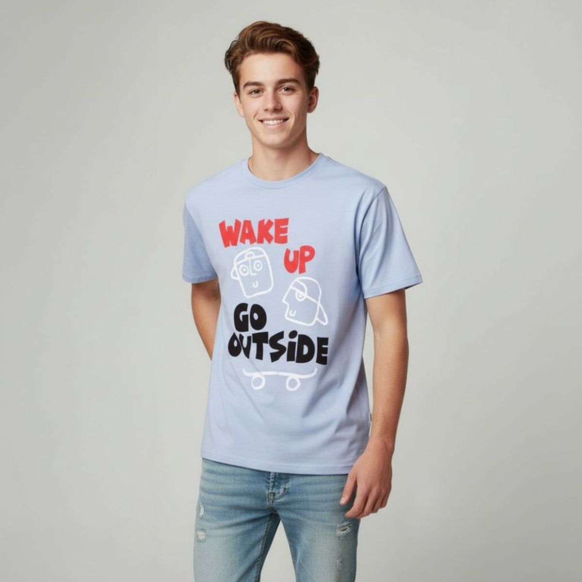 FEDERATION - Camiseta Para Niño con Estampado Manga corta de Algodón Federation