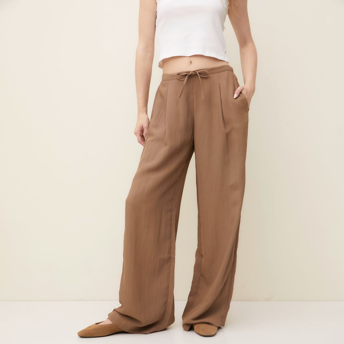 SYBILLA - Pantalón Recto Mujer Tiro medio Sybilla