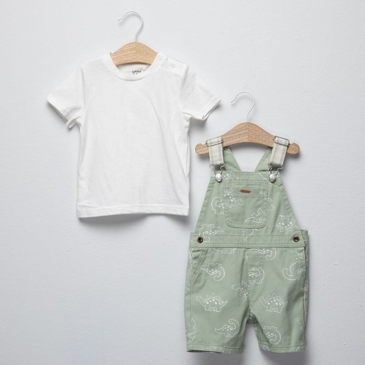 YAMP - Sets Jardinera + camiseta manga corta para Bebé niño en Algodón Yamp