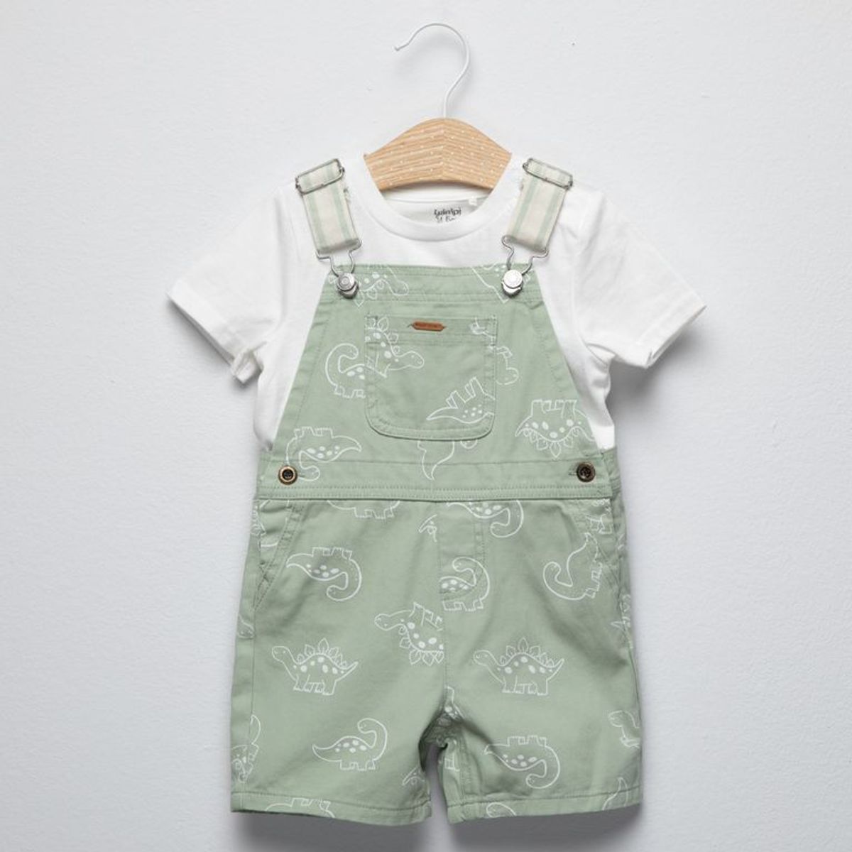 YAMP - Sets Jardinera + camiseta manga corta para Bebé niño en Algodón Yamp