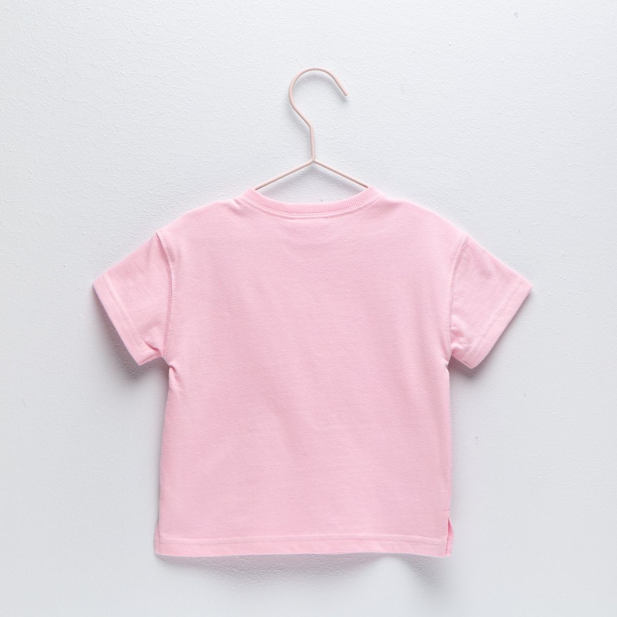 YAMP - Camiseta para Bebé niña Con aplique Manga corta de Algodón Yamp