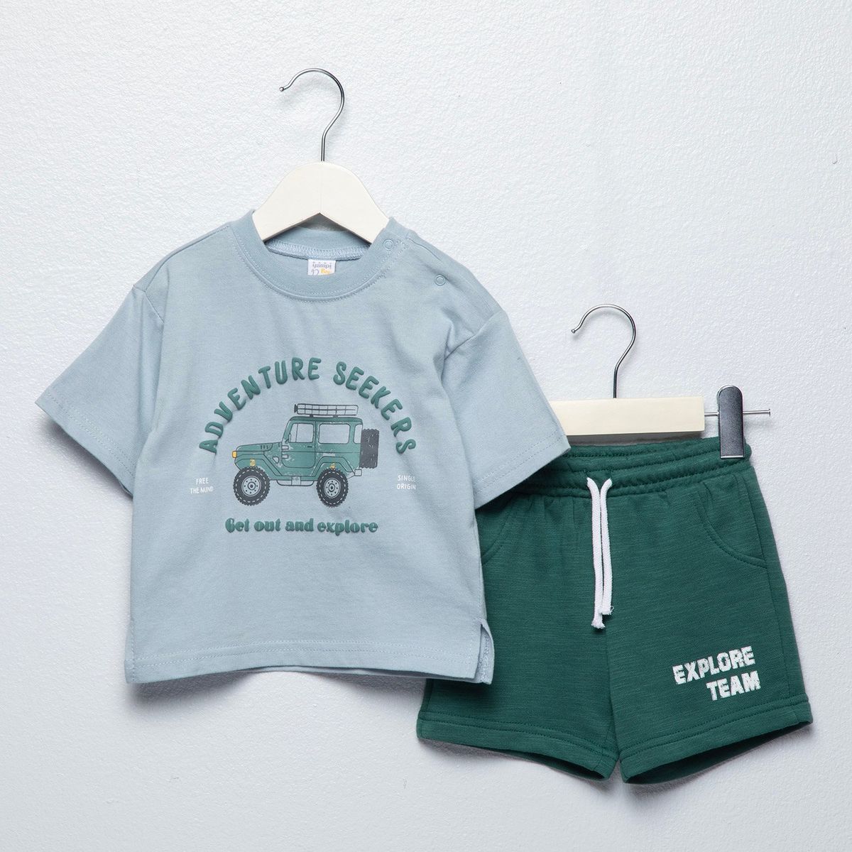 YAMP - Sets Camiseta + Short para Bebé niño en Algodón Yamp