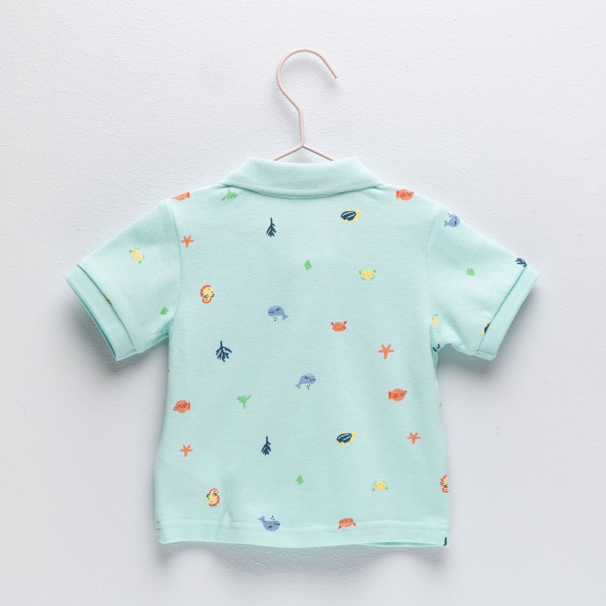 YAMP - Camiseta polo Para Bebé niño  con Estampado Manga corta de Algodón Yamp