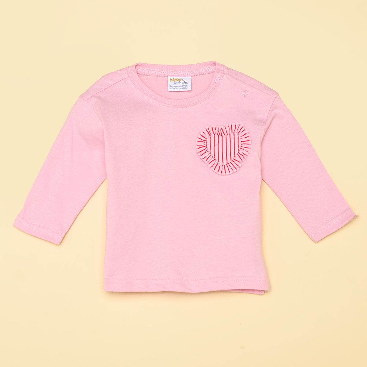YAMP - Camiseta para Bebé niña Manga larga de Algodón Yamp