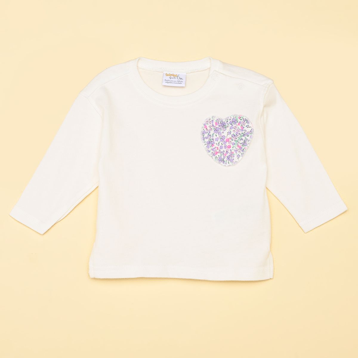 YAMP - Camiseta para Bebé niña Manga larga de Algodón Yamp