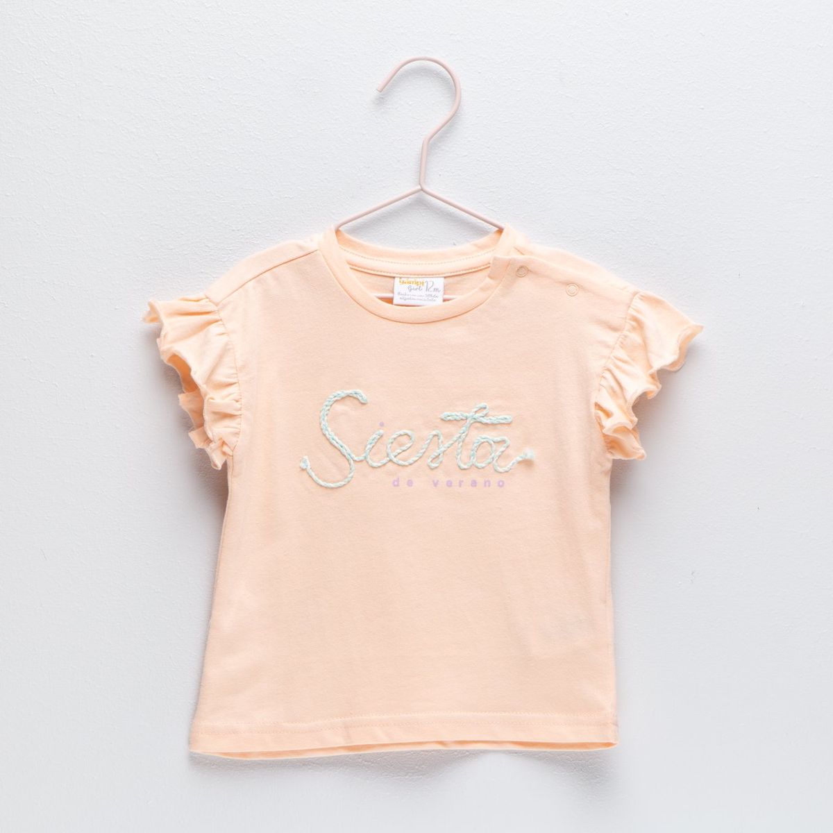 YAMP - Camiseta Para Bebé niña Manga corta de Algodón Yamp