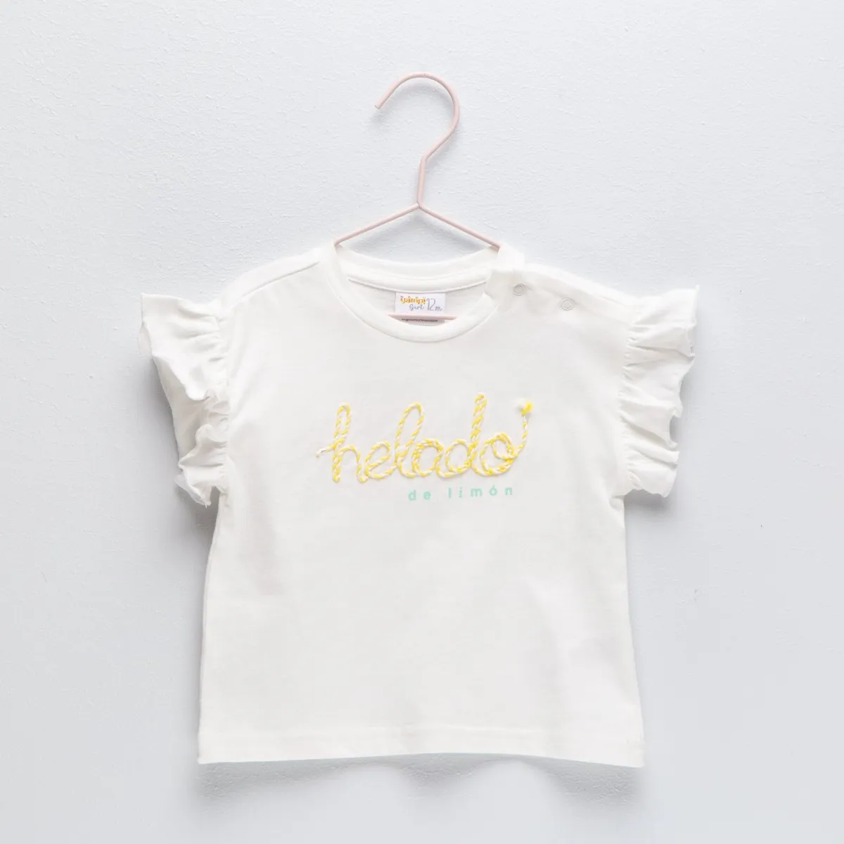 YAMP - Camiseta Para Bebé niña Manga corta de Algodón Yamp