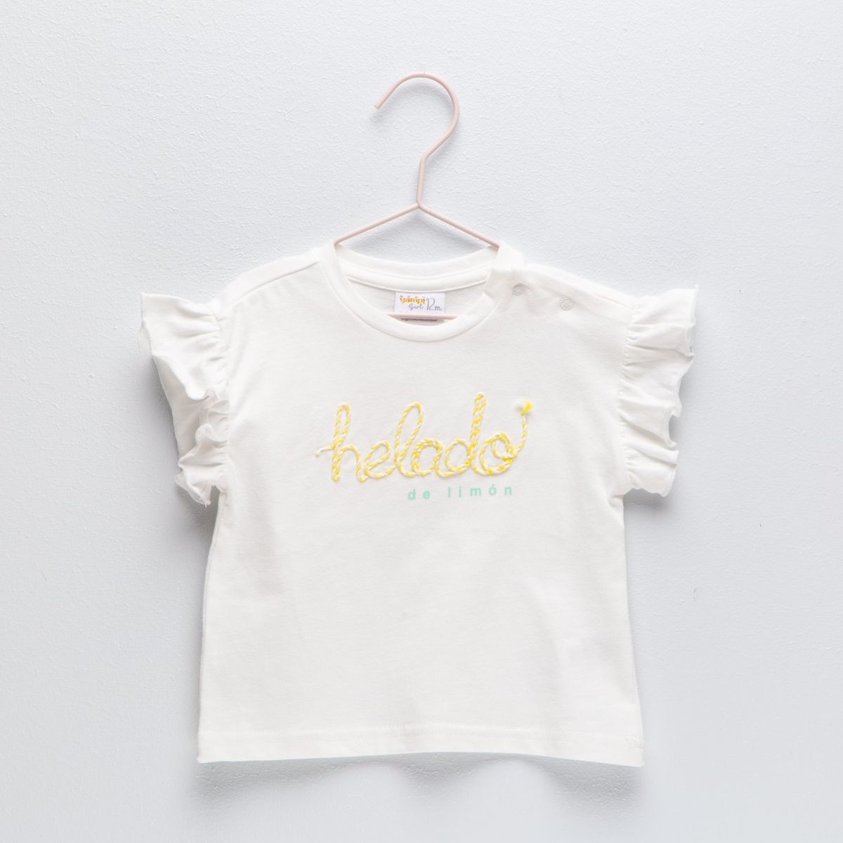 YAMP - Camiseta Para Bebé niña Manga corta de Algodón Yamp