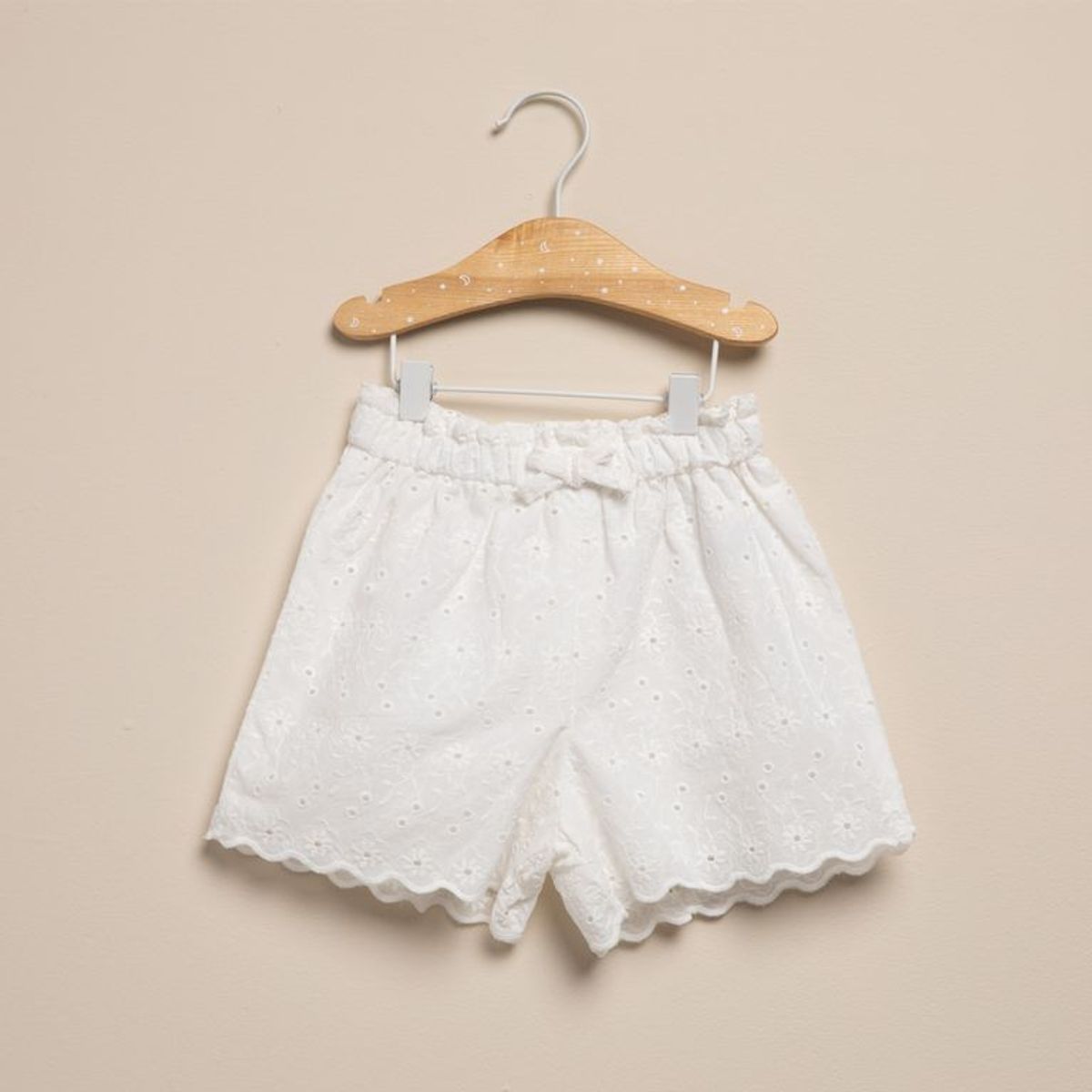 YAMP - Short para Bebé niña con Ojalillo de Algodón Yamp