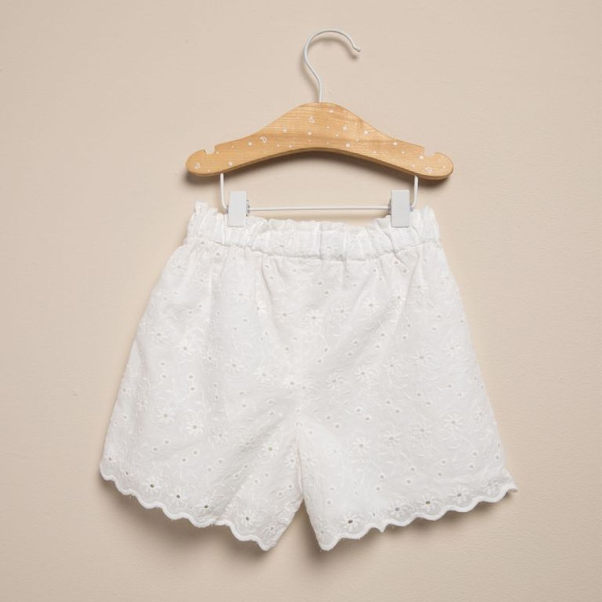 YAMP - Short para Bebé niña con Ojalillo de Algodón Yamp