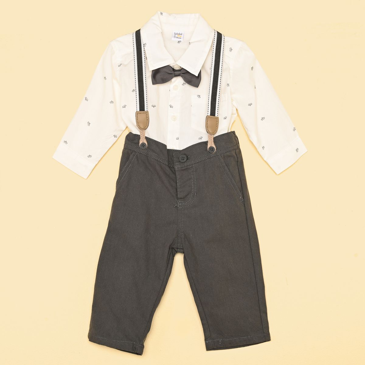 YAMP - Set Con accesorio Para Bebé niño 3 piezas Manga larga de Algodón Yamp