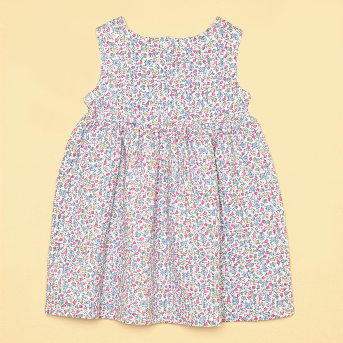 YAMP - Vestido para Bebé niña Con aplique de Algodón Yamp