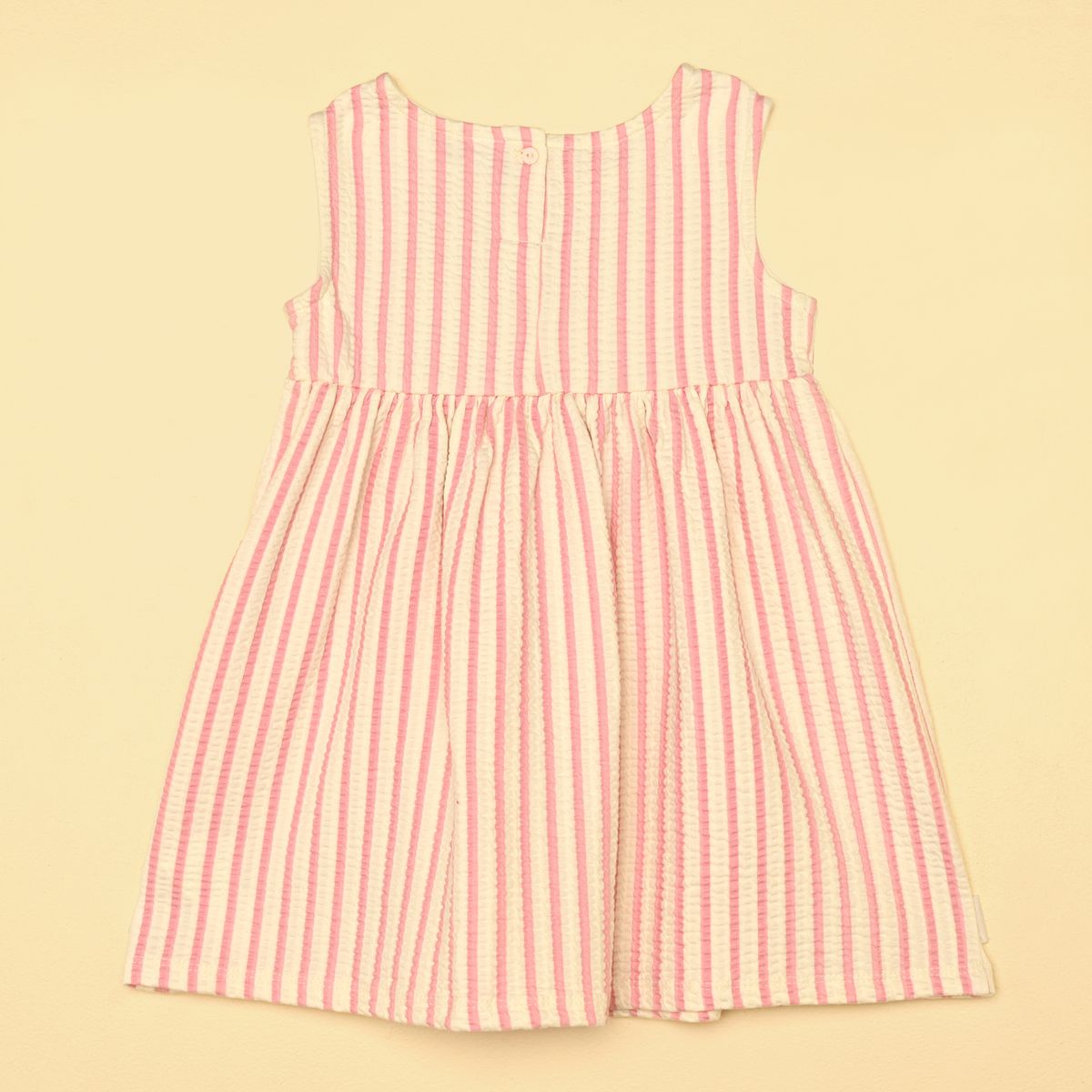 YAMP - Vestido para Bebé niña Con aplique de Algodón Yamp