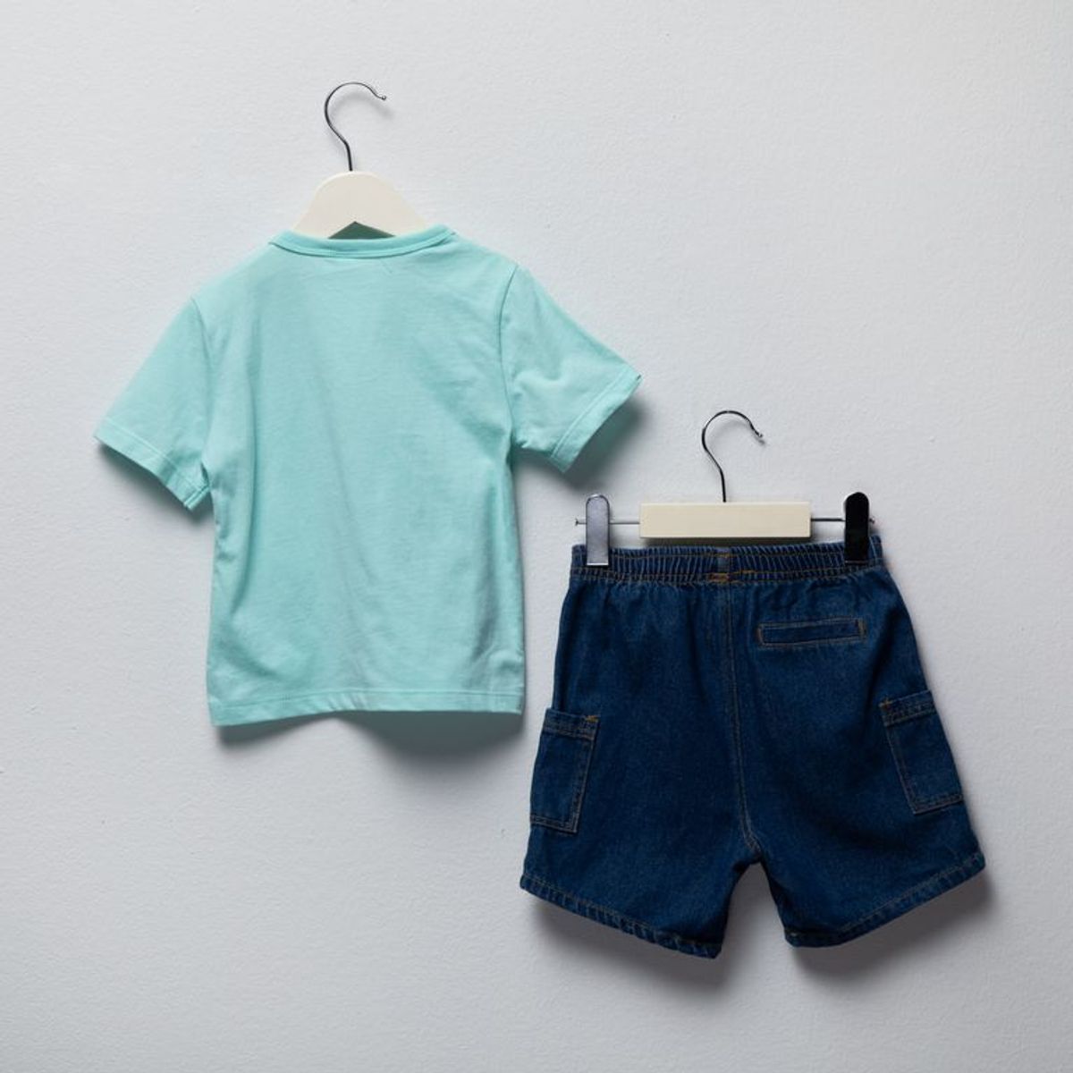 YAMP - Sets Camiseta manga corta + Short para Bebé niño en Algodón Yamp