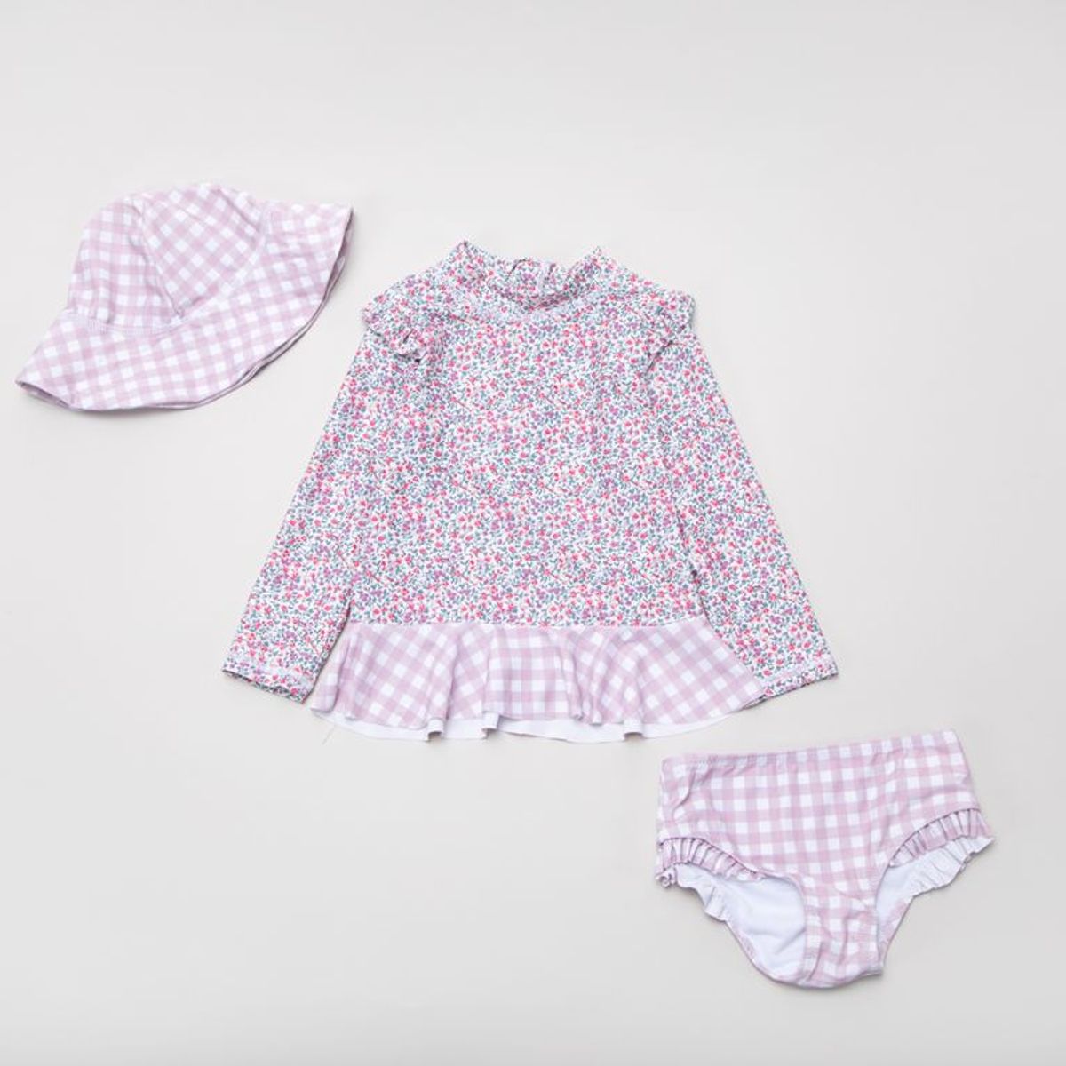 YAMP - Vestido de baño para Bebé niña 3 piezas con Flores Yamp