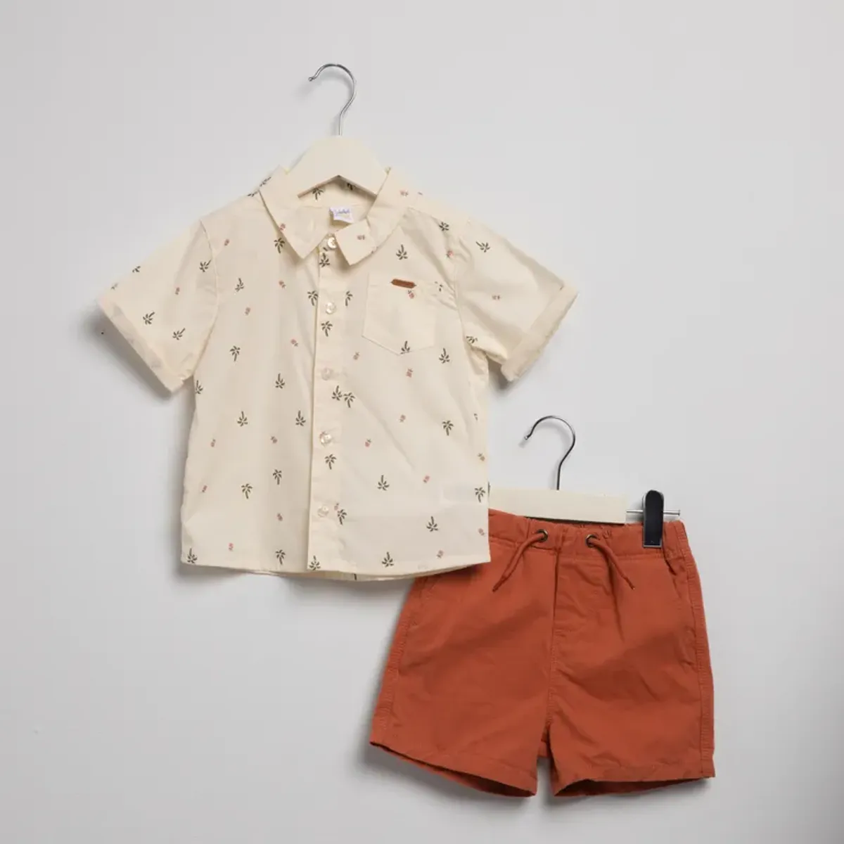 YAMP - Sets Camisa manga corta + Short para Bebé niño en Algodón Yamp