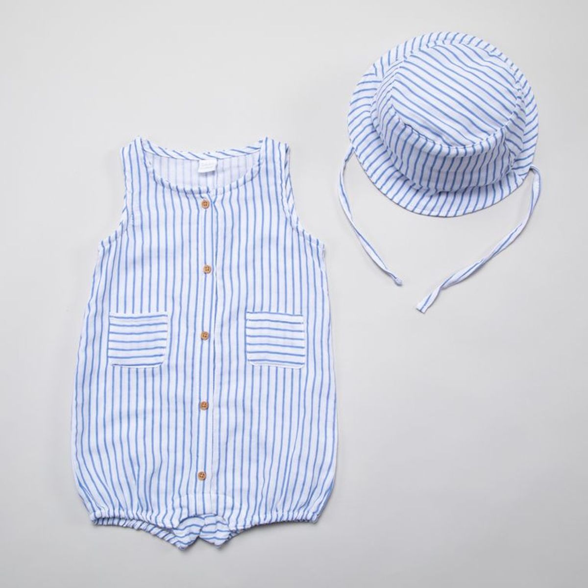 YAMP - Sets Enterizo + Sombrero para Bebé niño en Algodón Yamp