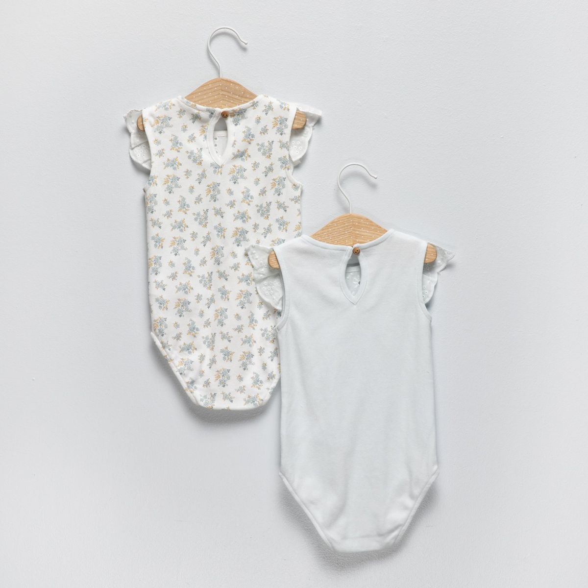 YAMP - Bodie Para Bebé niña Pack de 2 unidades Manga corta de Algodón Yamp