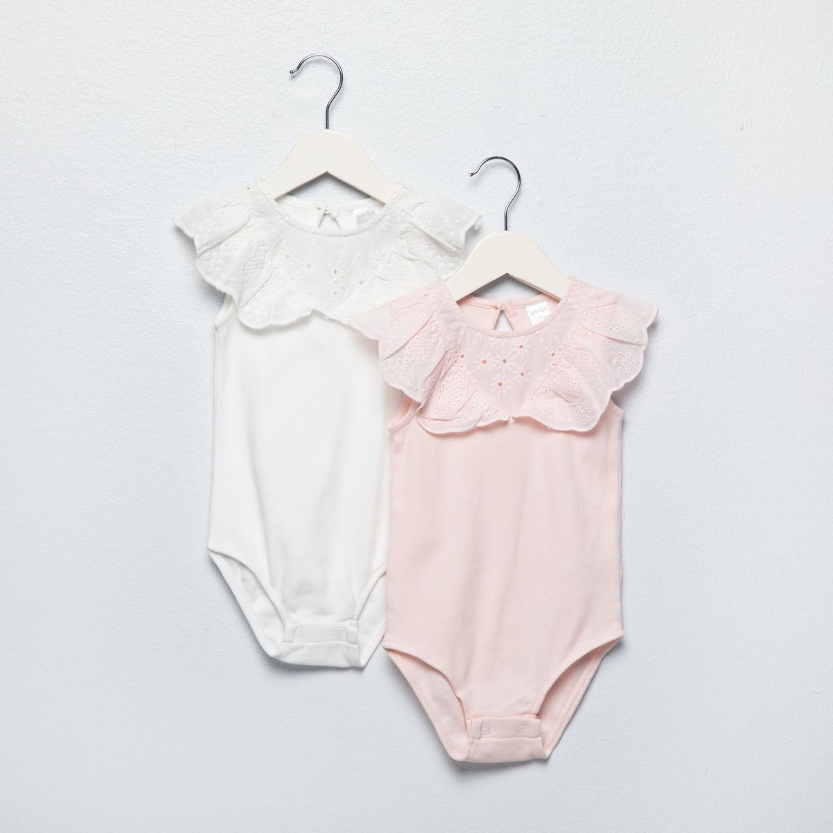 YAMP - Bodie Para Bebé niña Pack de 2 unidades Manga corta de Algodón Yamp