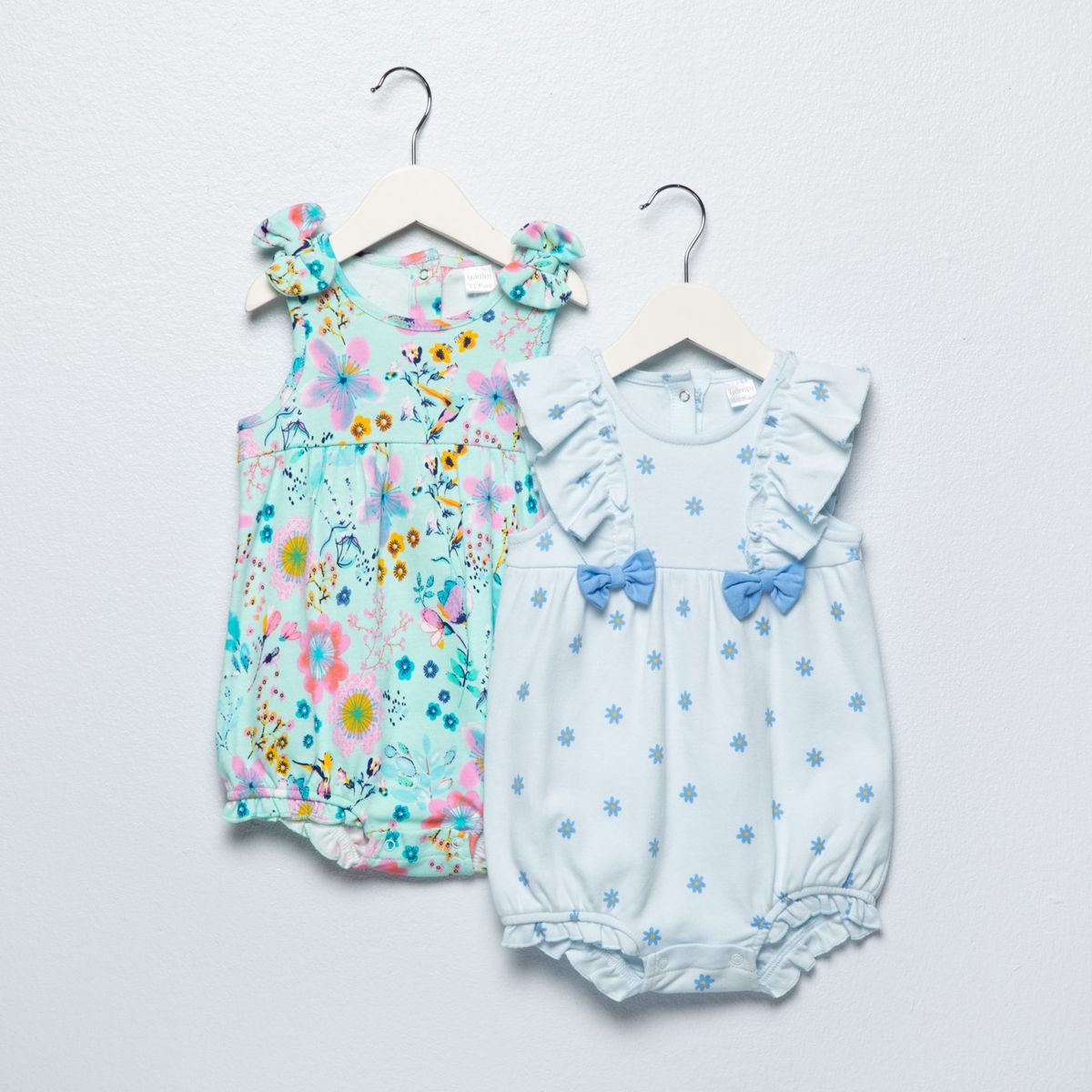 YAMP - Enterizo Para Bebé niña 2 piezas con Estampado de Algodón Yamp