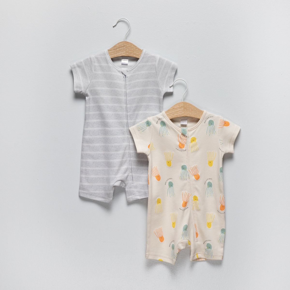 YAMP - Pijamas  Para Bebé niño Pack de 2 unidades con Estampado  Manga corta de Algodón Yamp