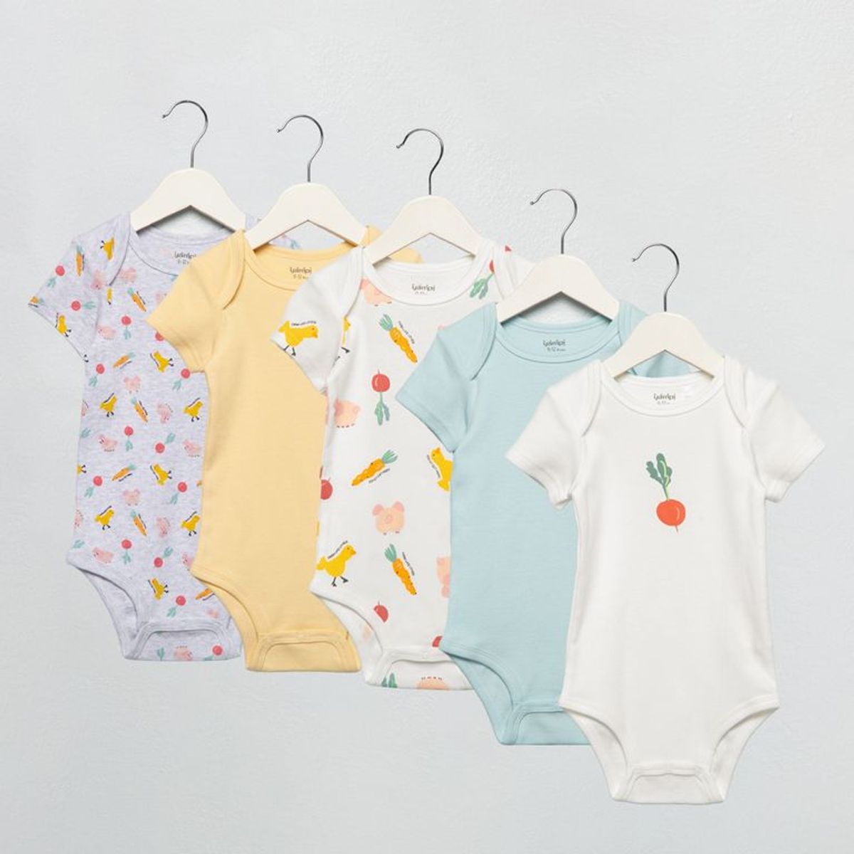 YAMP - Bodies Para Bebé niño Pack de 5 unidades de Algodón Yamp