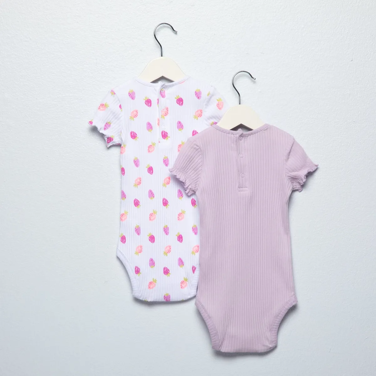 YAMP - Bodies Para Bebé niña Pack de 2 unidades Manga corta de Algodón Yamp