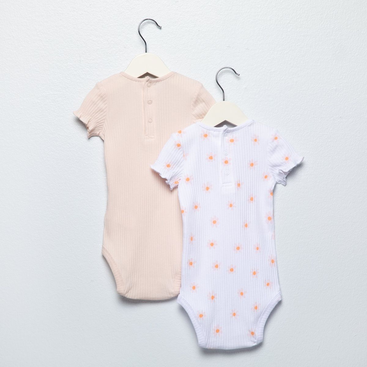 YAMP - Bodies Para Bebé niña Pack de 2 unidades Manga corta de Algodón Yamp