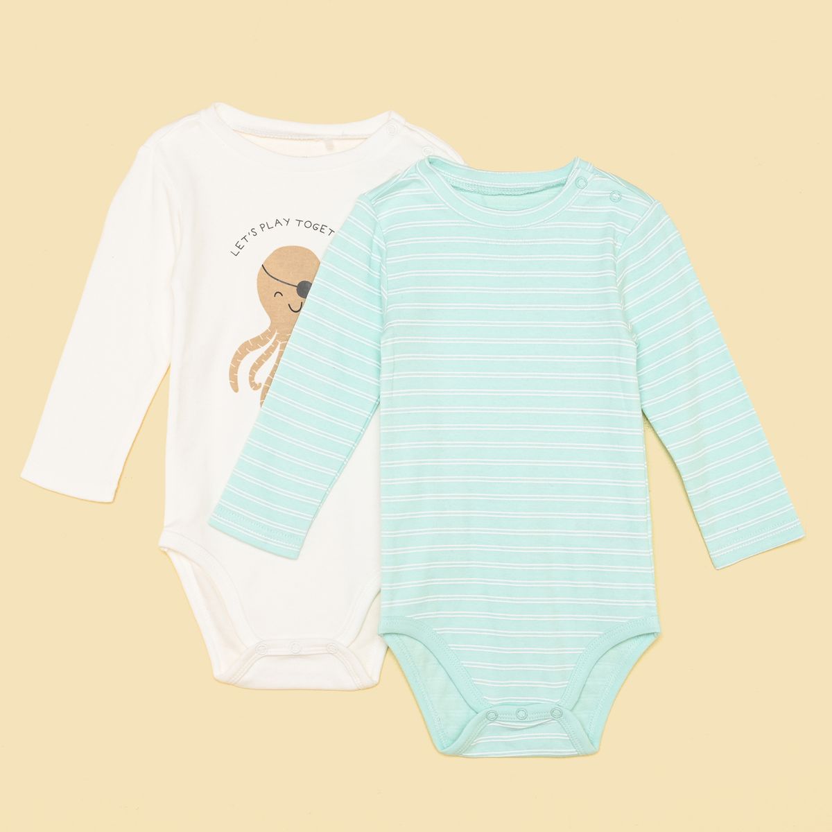 YAMP - Body para Bebé niño Pack de 2 unidades de Algodón Yamp