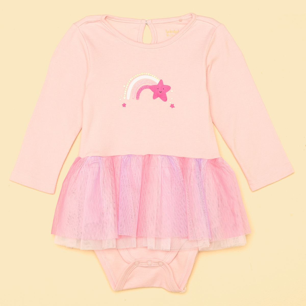 YAMP - Body para Bebé niña con Estampado Manga larga de Algodón Yamp